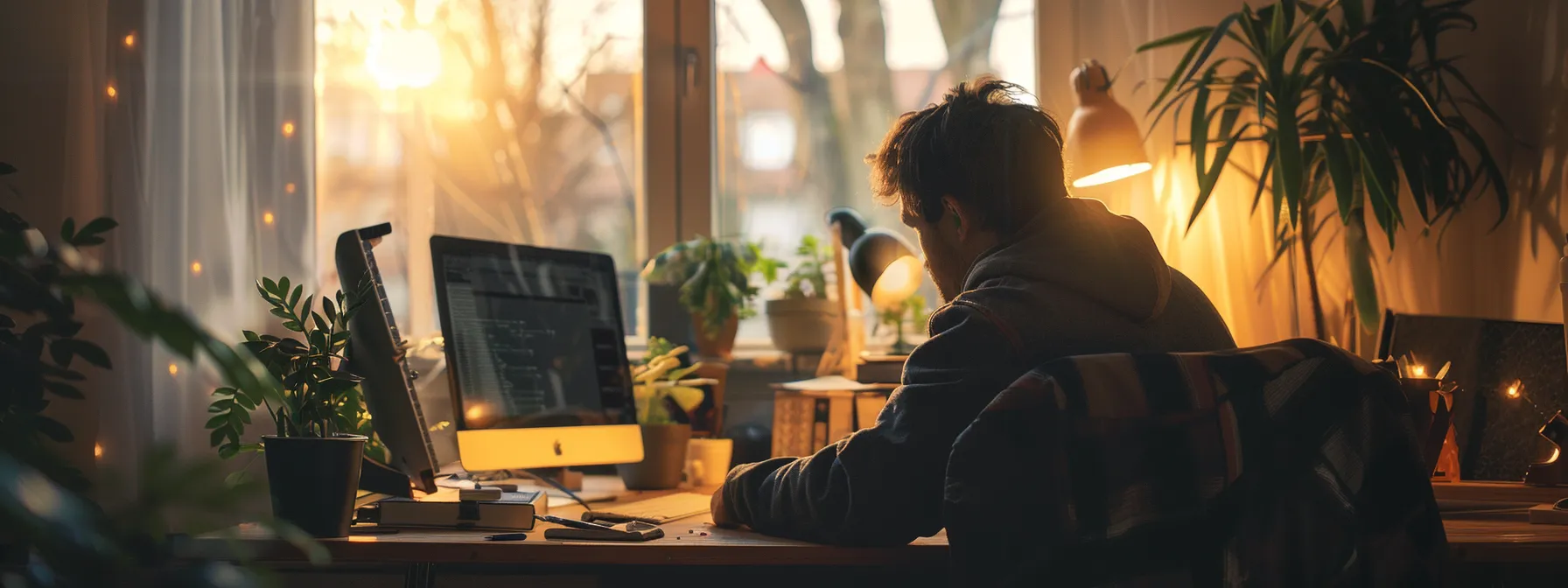 a person sitting at a desk creating a comprehensive checklist of immediate actions for survivors.